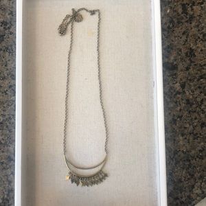 Anthropologie vintage gold long necklace